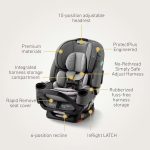 Graco® Premier 4Ever® DLX Extend2Fit® SnugLock® 4-in-1 Car Seat featuring Anti-Rebound Bar, Midtown™ Collection