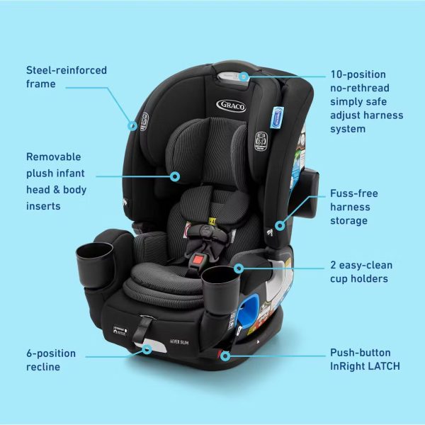 4Ever® DLX Slim 4-in-1 Car Seat