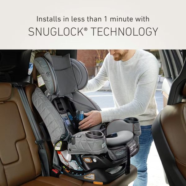 Graco® Premier 4Ever® DLX Extend2Fit® SnugLock® 4-in-1 Car Seat featuring Anti-Rebound Bar, Midtown™ Collection