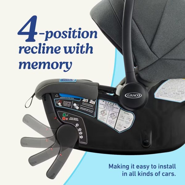 GoMax™ Baseless Infant Car Seat ft. Insta-Install™ Rigid LATCH